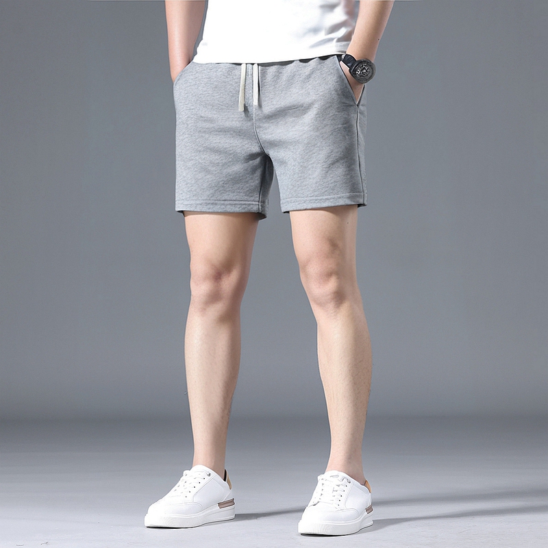 Summer Pure Cotton Sports Shorts for Men, Trendy Casual Fitness Running Training Comfortable Breathable Stretchy Squat Shorts
