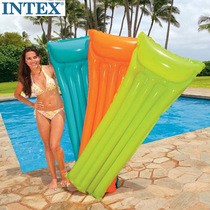 INTEX swimming ring adult inflatable water floating bed inflatable bed beach mat fluorescent floating row 59703