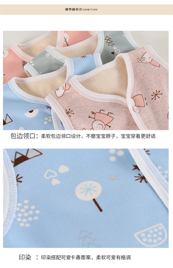 Áo vest trẻ em dày cộng với phim hoạt hình nhung mùa thu đông bé trai và áo vest nhỏ vest ấm áp trong áo vest trẻ em quần áo em bé