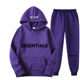 Couplesuithoodiehoodiepants Korean style high street fashion brand couple suit sweatshirt and sweatpants