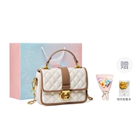 Кремово-белый и коричневый тип B [романтическая подарочная коробка + подарочный пакет + романтический букет + рафия + возможность написать поздравительные открытки]