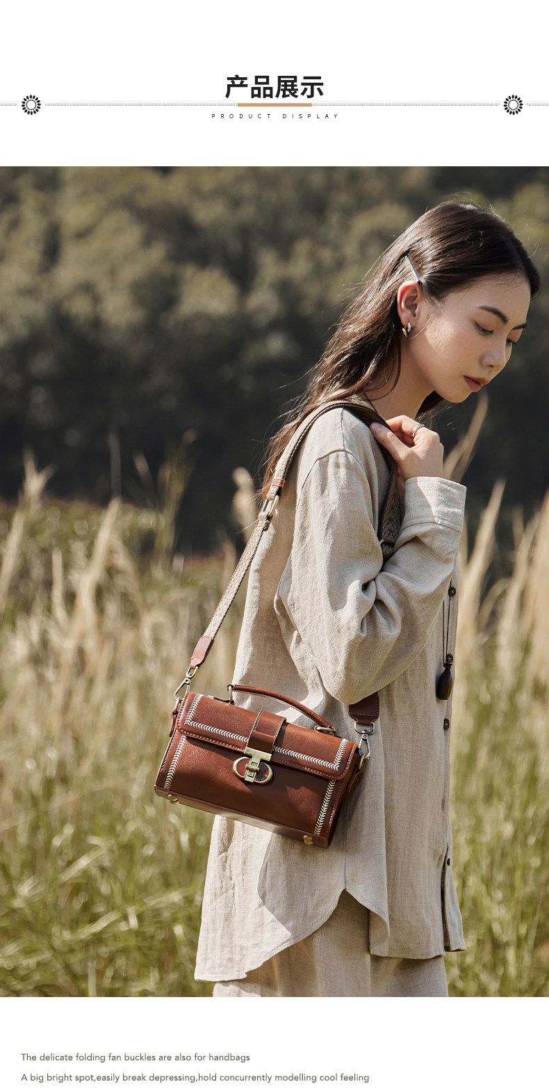  Летняя сумка через плечо, небольшая сумка, изысканный стиль, подарок на день рождения, из натуральной кожи Nalan du 