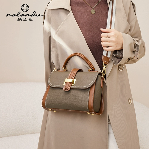 纳兰杜 Модная барсетка, сумка через плечо, из натуральной кожи, 2023