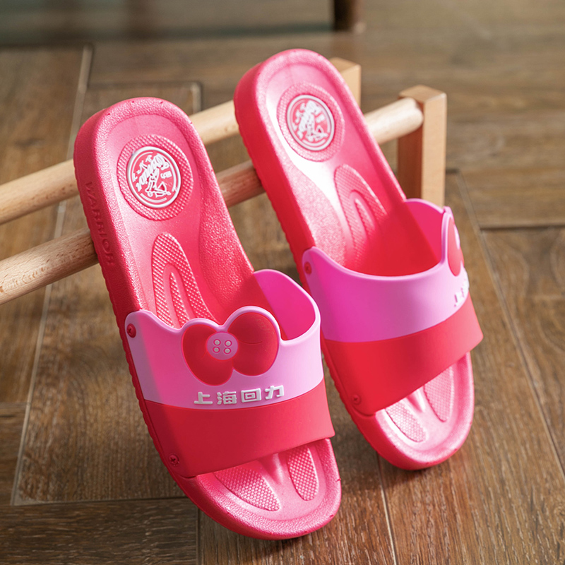 Watermelon Red [Bow] SweetWarrior  slipper female summer Wear out non-slip household ma'am Thick bottom indoor summer Deodorization At home Shower Room take a shower Sandals