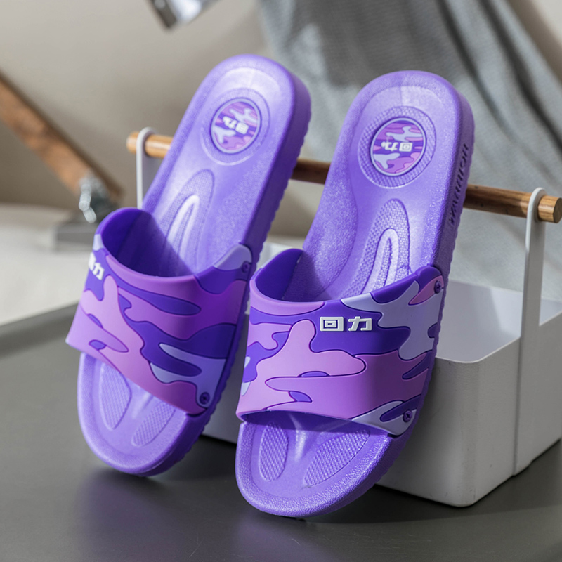 Light PurpleWarrior  slipper female summer Wear out non-slip household ma'am Thick bottom indoor summer Deodorization At home Shower Room take a shower Sandals