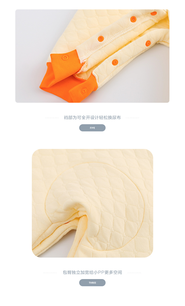 Quần áo trẻ em bằng vải bông cho bé 1 tuổi Mùa xuân bé 0-6 tháng Bộ đồ ngủ trẻ sơ sinh cotton ấm cho trẻ em mùa đông áo liền quần ngộ nghĩnh cho bé
