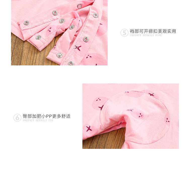 Nữ bé leo phù hợp với mùa hè bé onesies cotton 0 tay áo ngắn 3 tháng sơ sinh mùa hè quần áo một năm tuổi đồ bơi trẻ em