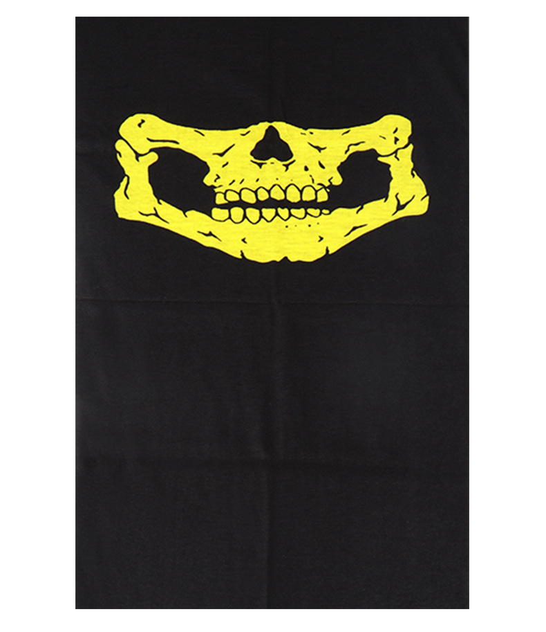 Foulard magique multifonctionnel, respirant et sans coutures, motif crâne et fantôme, masque de cyclisme, cache-cou chaud_voghion.com