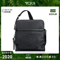 TUMI Harrison series Black Pebble grain mens business cowhide Stratton shoulder Messenger bag