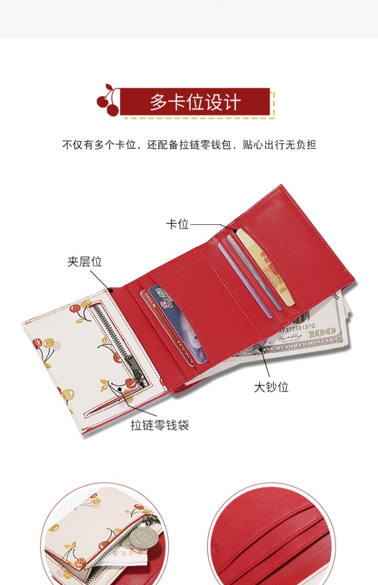 Ví mini Sen nữ 2019 mới ngắn học sinh phiên bản tiếng Hàn của gói ví nhỏ xinh xắn và xinh xắn - Ví tiền ví gucci nam
