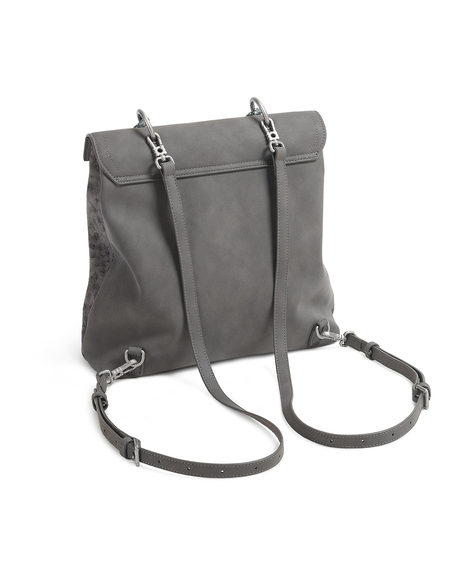 TOUTOU nut Grey Leopard Print Backpack