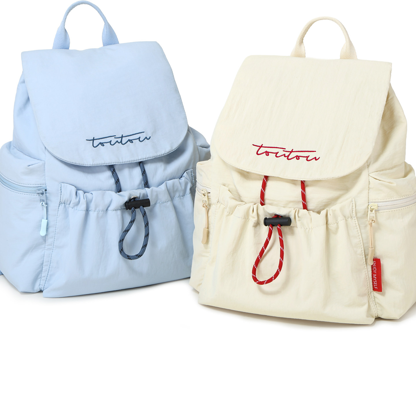 TOUTOU Drawstring Nylon Backpack