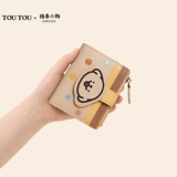 Кожаный бумажник, картхолдер, милая система хранения, кошелек, детская сумка через плечо, подарок на день рождения