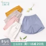 Quần short bé gái mặc cotton trẻ em nước ngoài thường xuyên quần mỏng phần mỏng Hàn Quốc mùa hè quần bé - Quần quần nhung bé gái