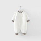 Детская демисезонная удерживающая тепло пижама для новорожденных, боди, пуховик, осенний сезон, увеличенная толщина