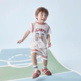 Детская летняя одежда, баскетбольная форма, спортивный костюм, костюм мальчика цветочника, семейный стиль, короткий рукав