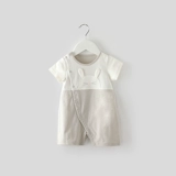 Летний комбинезон для новорожденных для младенца, тонкое боди, хлопковая детская летняя одежда