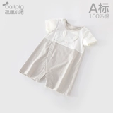 Летний комбинезон для новорожденных для младенца, тонкое боди, хлопковая детская летняя одежда