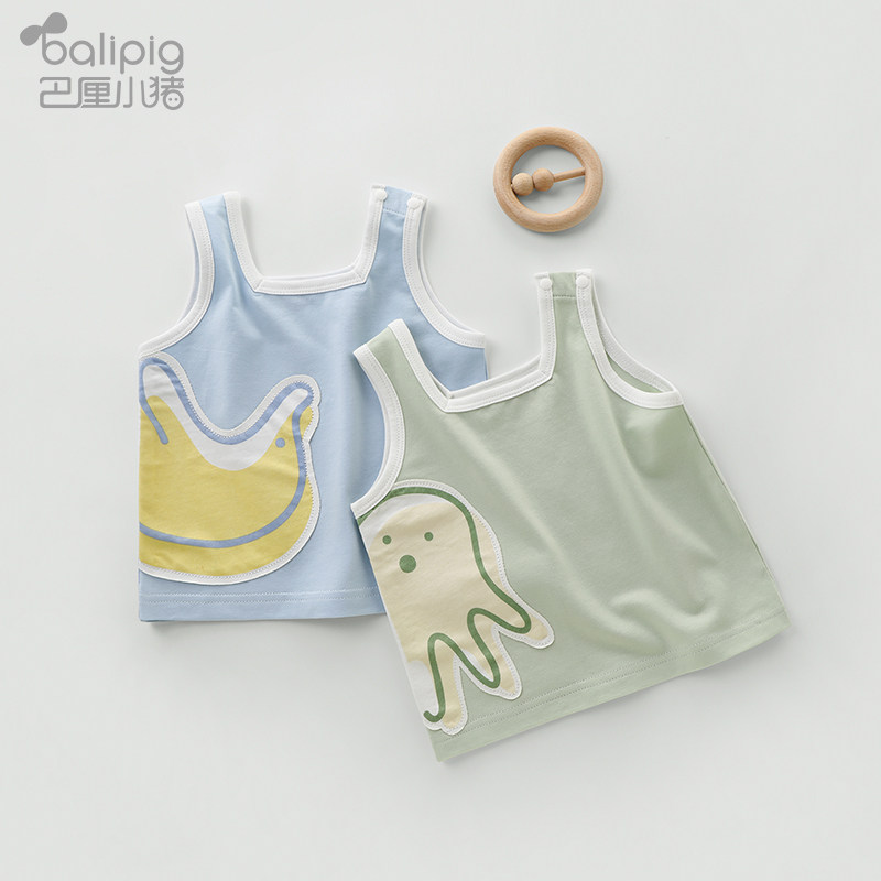 Children's vest summer thin cute baby sling children's clothing Foreign school trendy men's summer clothes 2021 new