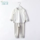 Bộ đồ lót cho bé sơ sinh mùa xuân và quần áo mùa thu 3 nữ 0 tuổi 1 nam 2 đồ ngủ cao eo cotton bộ đồ ba lỗ mùa thu cho bé sơ sinh