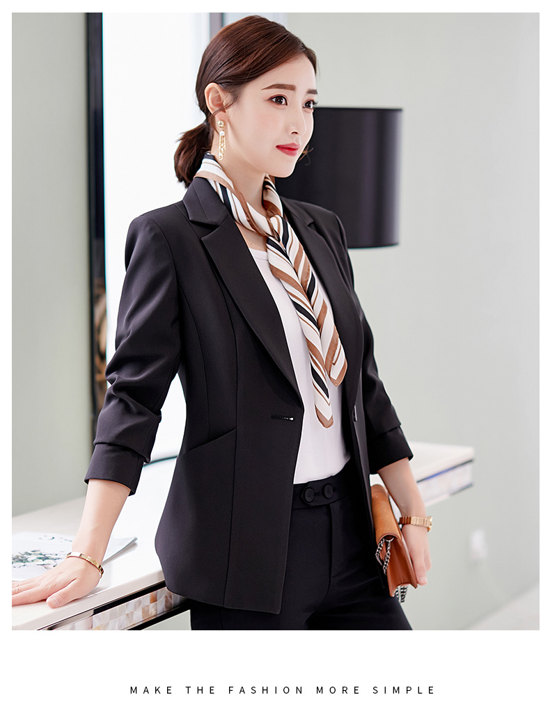 Màu sắc 黛 妃 2018 thu đông 2018 phiên bản mới của Hàn Quốc tự phối đồ cỡ lớn phù hợp với áo khoác dài tay thời trang giản dị phù hợp với nữ thời trang công sở hàn quốc