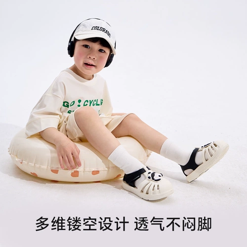 Детские летние сандалии, быстросохнущие нескользящие туфли для мальчиков, детская обувь