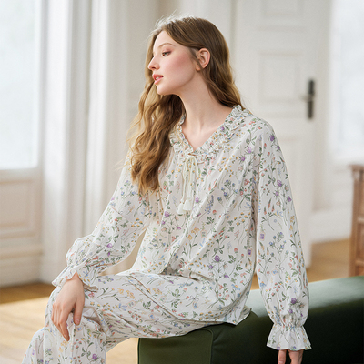 Qixi Spring Autumn Maternity Pajama Suit Confinement Clothing — 2