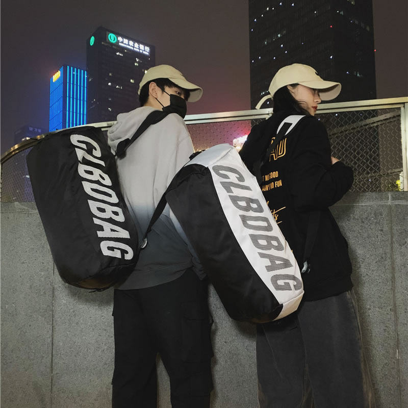 Large Capacity Double Shoulder Travel Bag Male Short Travel Bag Out Walking Bag Sports Bag Travel Bag Luggage Bag Tide Fitness Bag