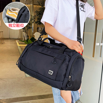 Mens portable travel bag shoes fitness bag large capacity short-distance luggage bag folding travel bag