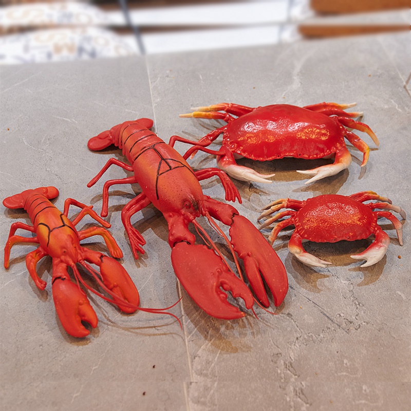 Simulation lobster crab model fake seafood food ornaments shooting props Model room hotel decoration dining room decoration