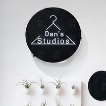 Hollow light box led light box Billboard signboard signboard stainless steel round light box personalized light box customization