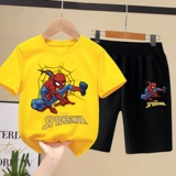 Летний комплект для мальчиков, шорты, штаны, короткий рукав