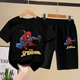 Летний комплект для мальчиков, шорты, штаны, короткий рукав