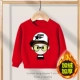 Красная утепленная толстовка для мальчиков