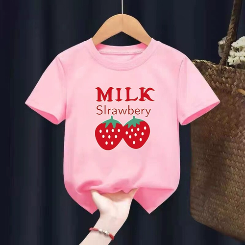 Летняя футболка с коротким рукавом, модная детская летняя одежда, в западном стиле