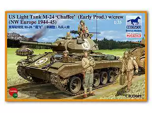 Weijun CB35069 M24 Chafei light tank and crew (Northwestern Europe 1944-45)