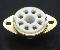 High quality gold-plated big eight-legged electronic tube holder Suitable for: 6P3P EL34 5Z3P 6N8P KT88 6L6
