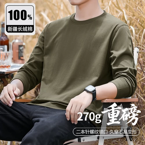 Хлопковый лонгслив, летняя базовая хлопковая рубашка