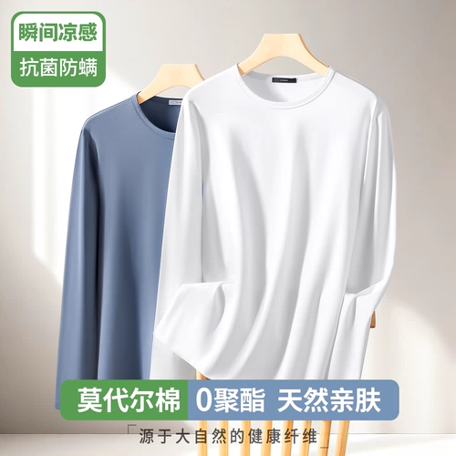 Базовый приятный телу демисезонный тонкий цветной лонгслив