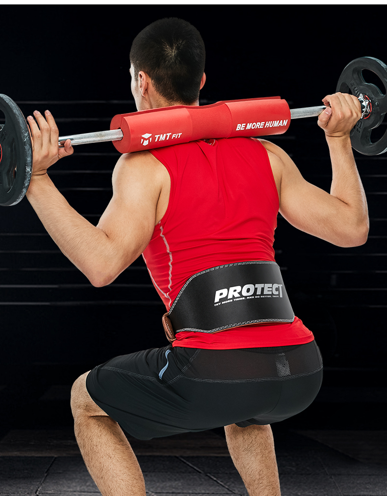 TMT đai thể dục eo eo squat cứng kéo nam và nữ đai thể thao cử tạ trọng lượng đào tạo thiết bị bảo vệ da chuyên nghiệp bó gối thủ môn