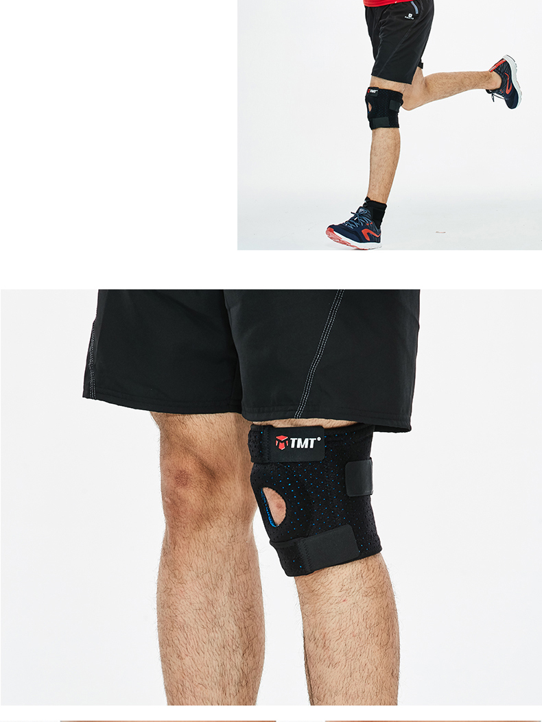 TMT miếng đệm đầu gối thể thao chạy thiết bị ngoài trời mùa hè nam và nữ phần mỏng đầu gối shin xương bảo vệ chấn thương sụn khớp - Dụng cụ thể thao băng đầu gối thể thao