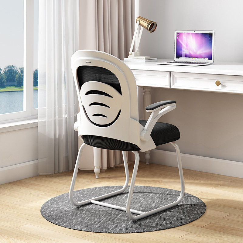 Computer Chair Home Dorm Game Office Lift Swivel Chair Student Writing Bow Comfortable Reclining Back Mesh Chair