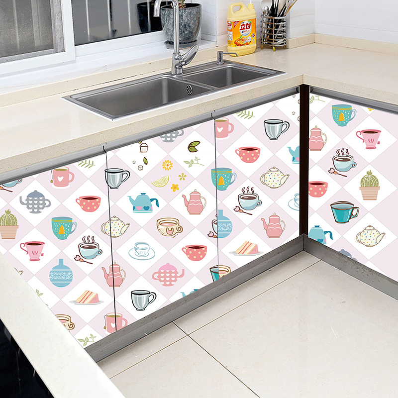 Kitchen Cabinets Refurbished Oil Proof Decorative Stickers Wall