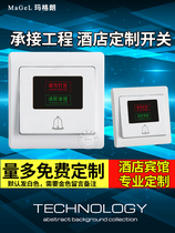 Wall Switch Hotel Guest House Guest Rooms Do Not Disturb Please I.e. Cleaning Doorbell Switch 86 Type With LED Indicator Light