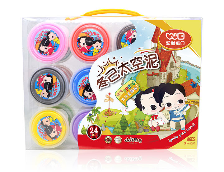 Đất sét siêu nhẹ phù hợp với an toàn không độc hại plasticine đất sét cô gái đất sét trẻ em mùa đông có hướng dẫn sử dụng bùn không gian DIY - Đất sét màu / đất sét / polymer đất sét, đất sét nặn mô hình