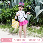 Lý tưởng yêu thương quần áo trẻ em chia áo tắm váy công chúa váy mùa hè bé gái Hàn Quốc ba mảnh / JNUEC13