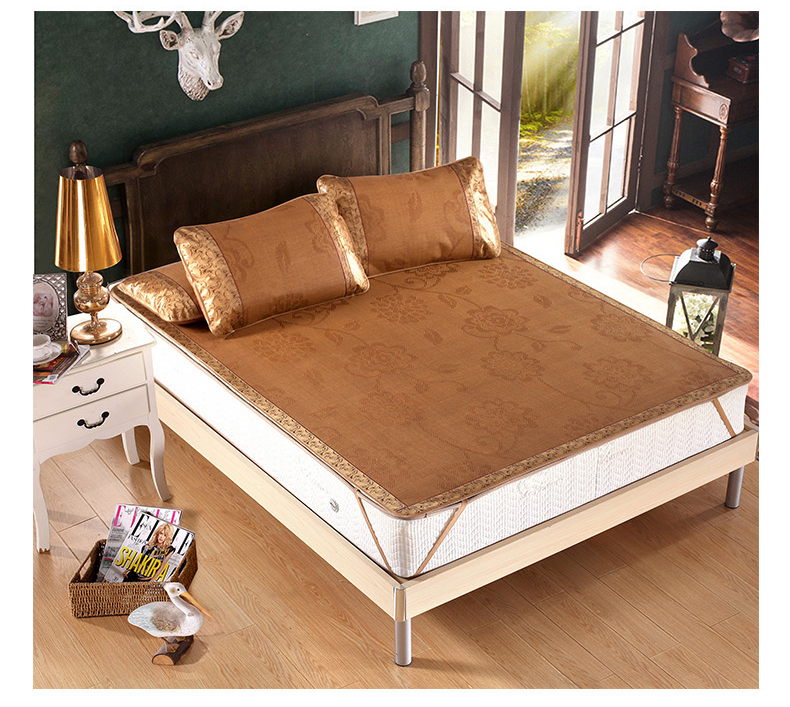 ghế điều hòa nhiệt độ trong mùa hè mat 1.8m giường ký túc xá có thể gập lại ba mảnh 1,5 1,2 m 0,9 mat đơn - Thảm mùa hè giá chiếu trúc