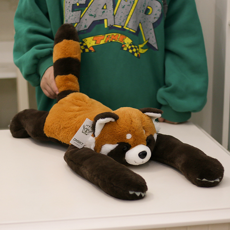 Authentic Long-Armed Red Panda Plush Toy Doll, Cute, Same Quality as the Chengdu Base