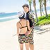 Cặp vợ chồng mới đi biển đi biển quần short đi biển quần short nhanh bộ bikini thép tấm Hàn Quốc 	set đồ đi biển đôi	 Vài đồ bơi