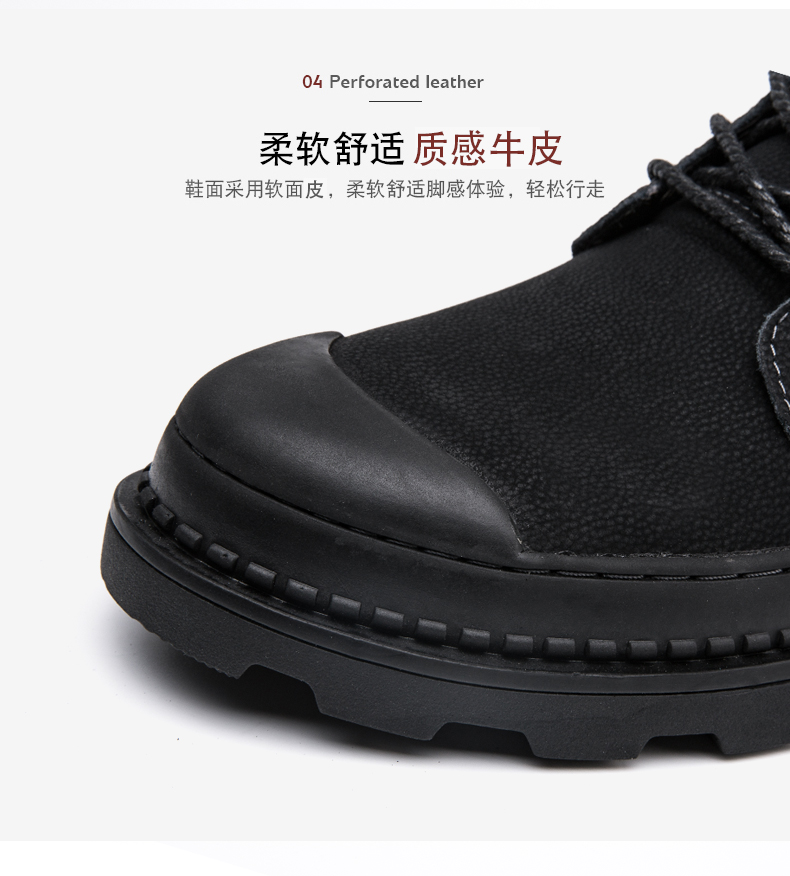 Martin khởi động giày cao cổ nam xu hướng gió retro của Anh trong trạng thái của giày da nam công cụ khởi động giày sa mạc giày boot nam cổ thấp